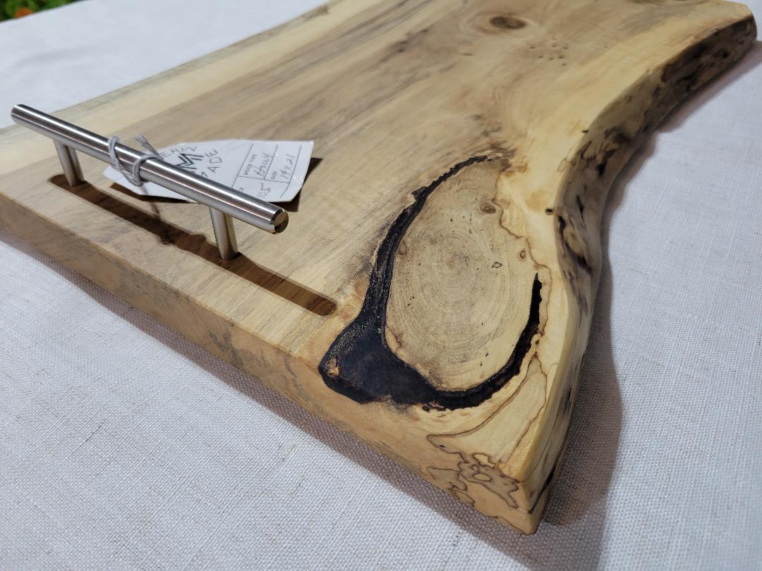 Charcuterie Live Edge Holly Board 14x21"