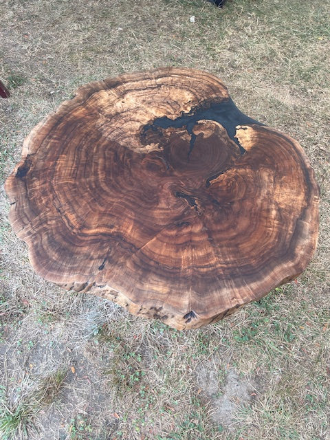 Walnut Burl Live Edge Table