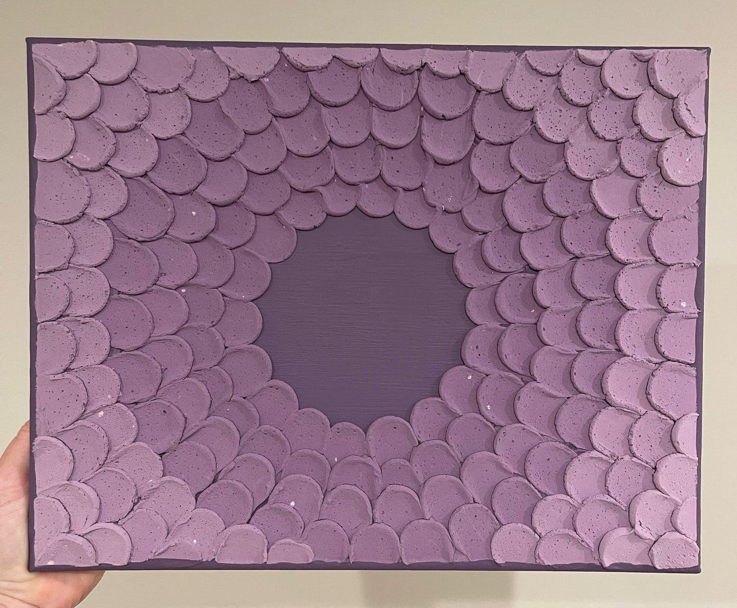 Purple Inverted Circle Texture Art