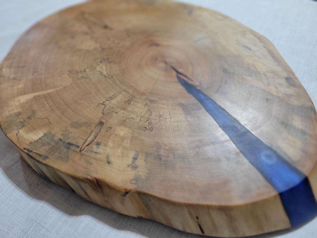 Charcuterie Live Edge Ambrosia Maple Board 15x20"