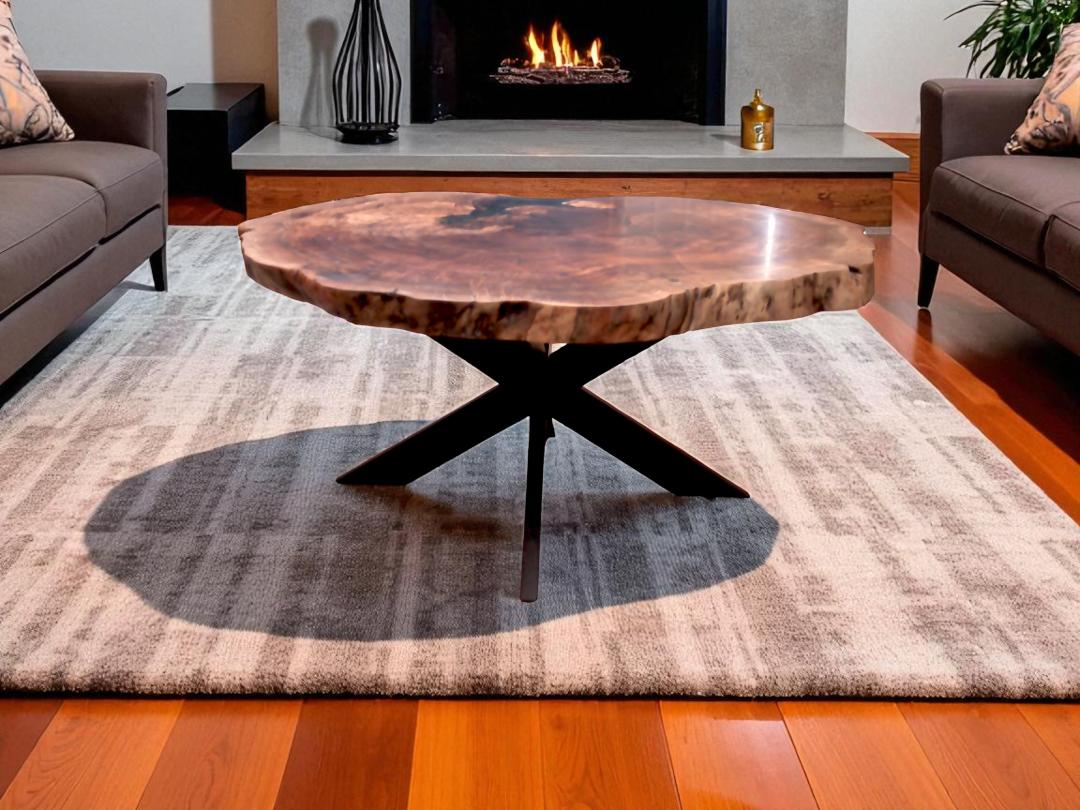 Walnut Burl Live Edge Table