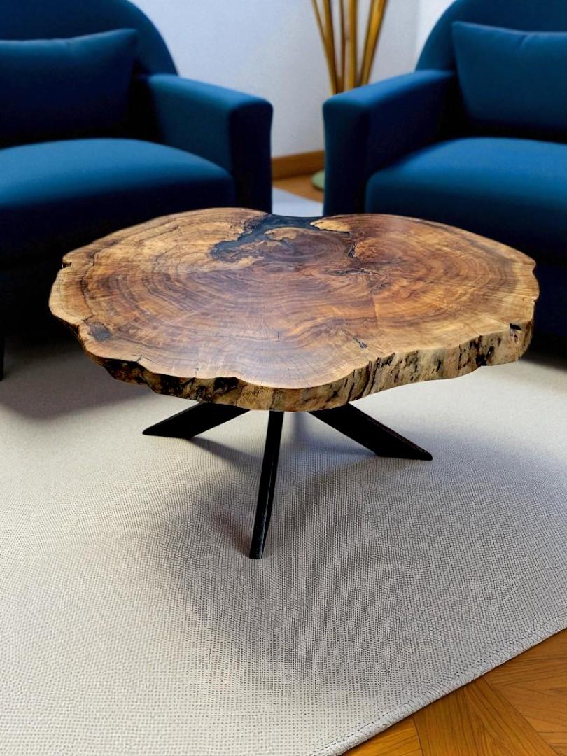 Walnut Burl Live Edge Table