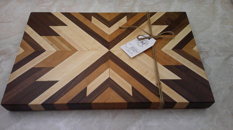 Cutting Board, 12x18" Walnut, Maple, and Cherry