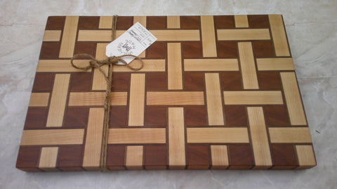Cutting Board, 11x17" Walnut, Maple, and Cherry