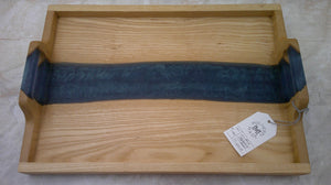 Tray, Ash with Mermaid Dust Resin 12x18"