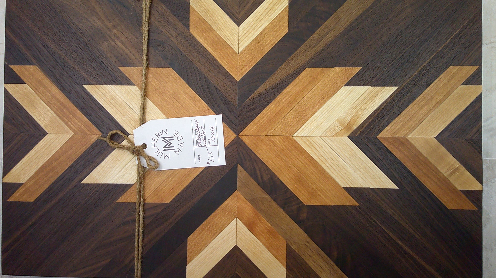 Cutting Board, 12x18" Cherry/Maple/Walnut