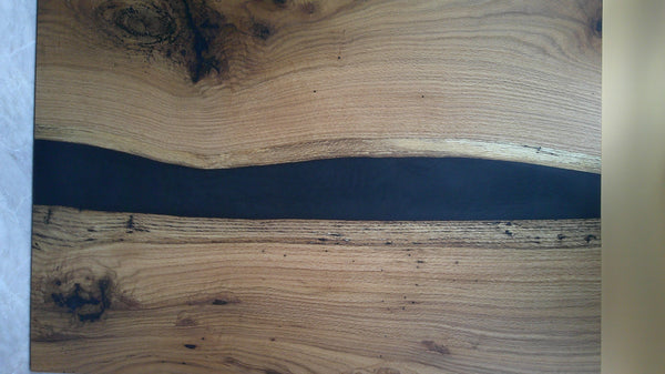 Cook Top Cover, Red Oak with Black Resin