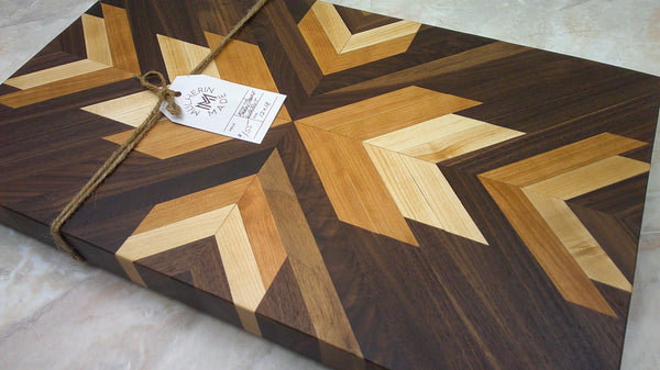 Cutting Board, 12x18" Cherry/Maple/Walnut