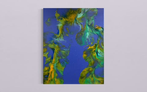 Bold Blue Flow Art