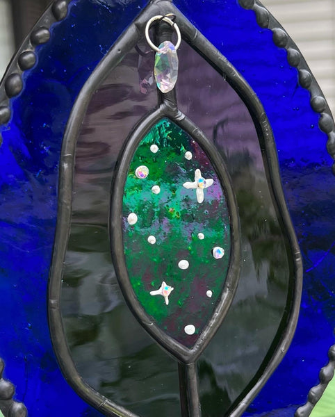 Galaxy Yoni Stained Glass