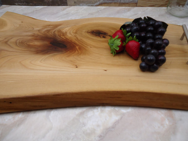 Charcuterie Live Edge Pecan Board 13x23"