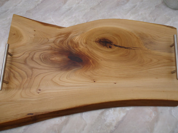Charcuterie Live Edge Pecan Board 13x23"