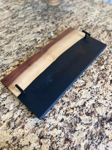 Custom 9x18 Charcuterie River Board w/ Handles