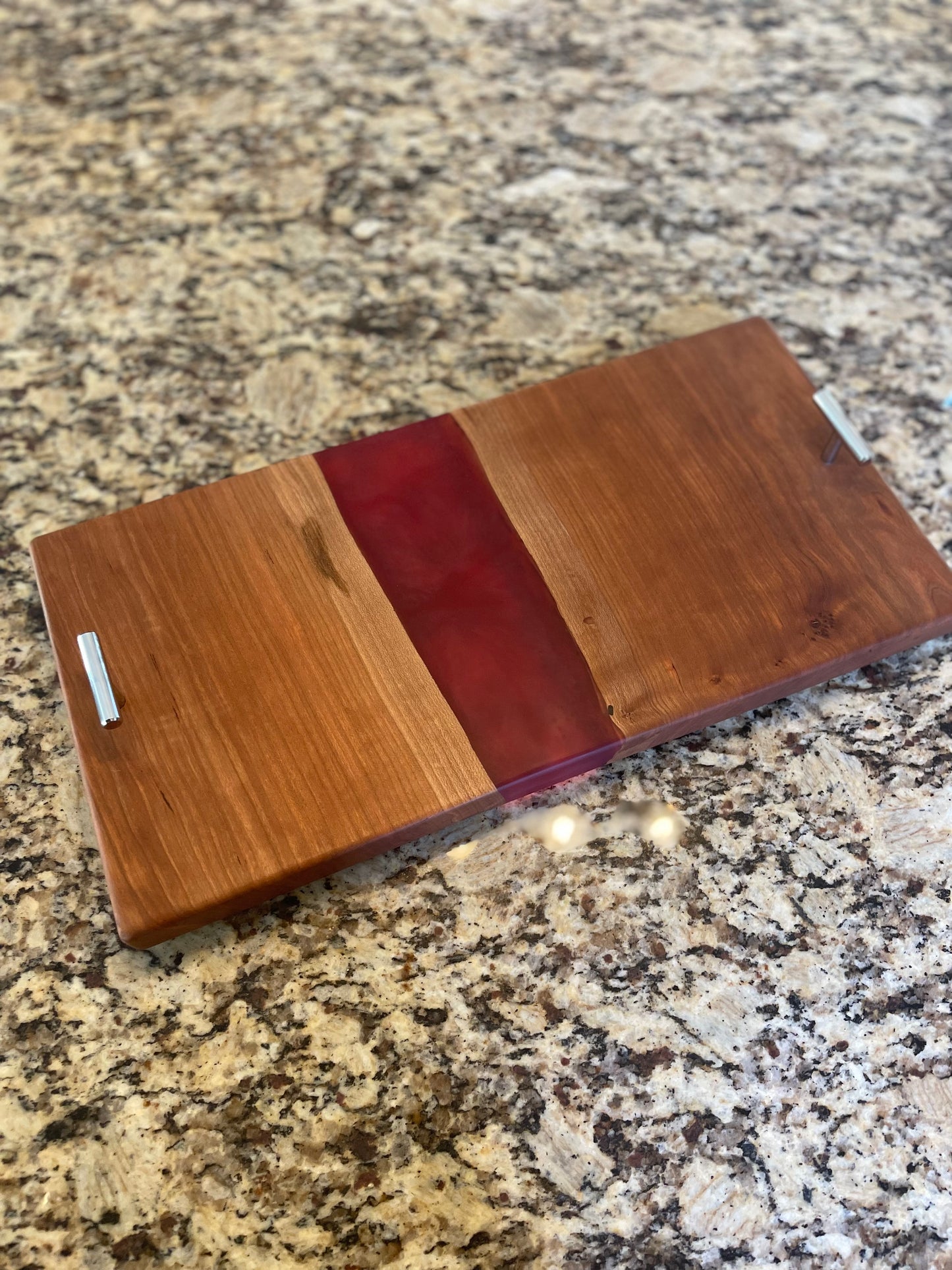 Custom 9x18 Charcuterie River Board w/ Handles
