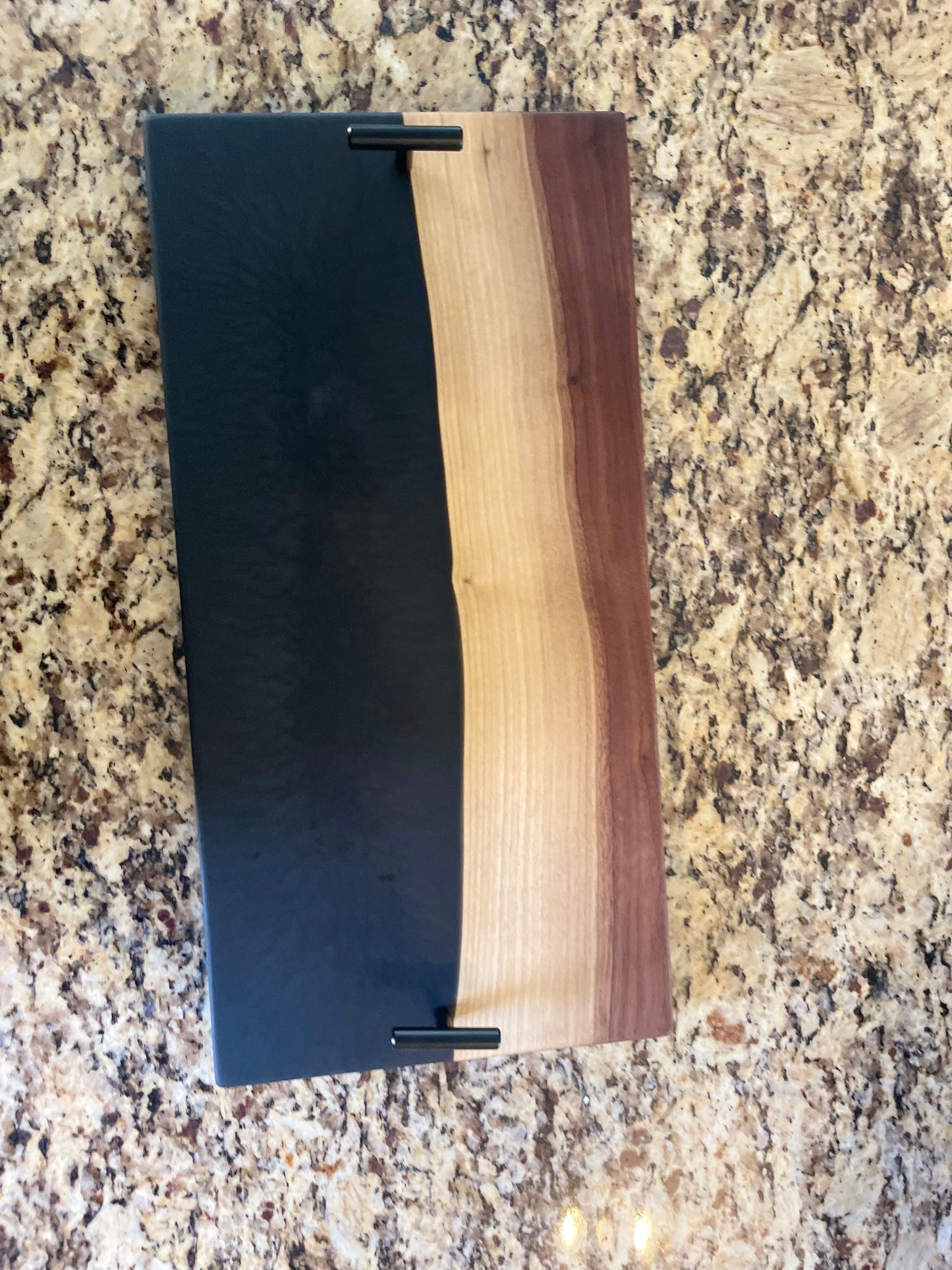 Custom 9x18 Charcuterie River Board w/ Handles