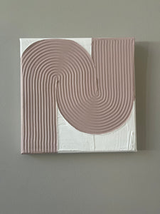Mini Pink Swoop Texture Art